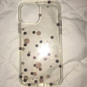Brand new Clear with polka dots Iphone 12 case